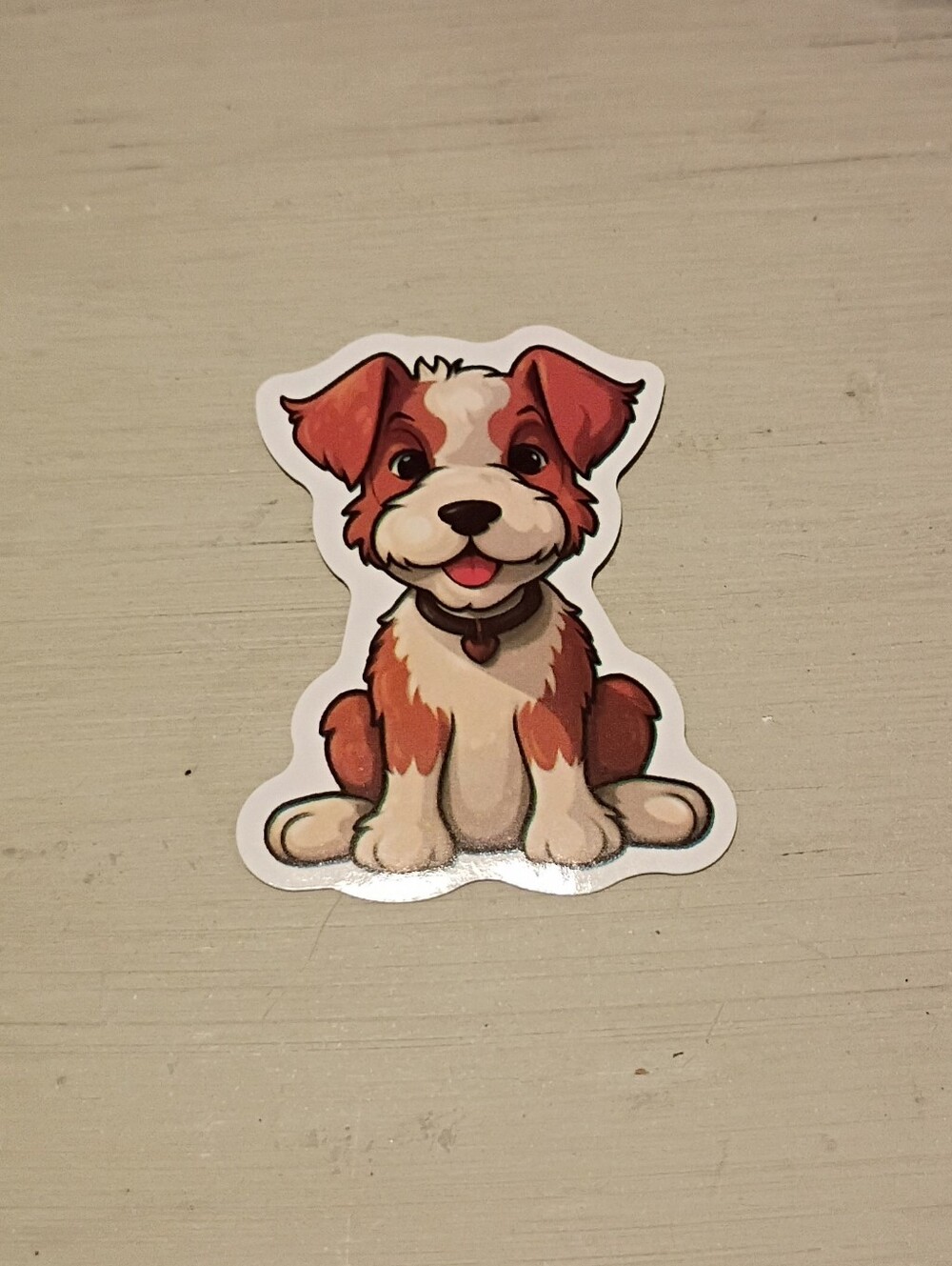 10/$10 Stickers Decal - Brown & White Puppy Kawaii Animal Sticker - Brand New
